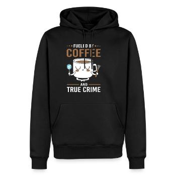 True Crime Krimi - Sweat à capuche Premium bio Homme - noir - Devant - Nico (187cm)