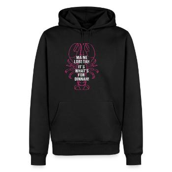 Homard Fruits de mer Homard du Maine Langouste - Sweat à capuche Premium bio Homme - noir - Devant - Nico (187cm)