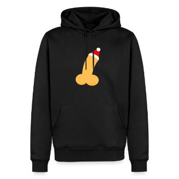 Penis Weihnachten - Männer Premium Bio Hoodie - Schwarz - Vorne - Nico (187cm)