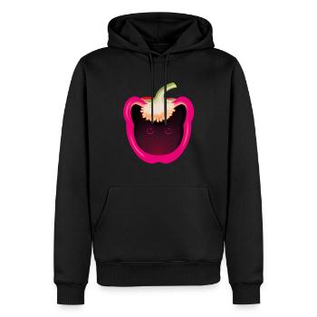 KATZEN - Männer Premium Bio Hoodie - Schwarz - Vorne - Nico (187cm)