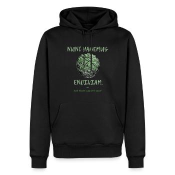 Nunc habemus endiviam lustiger Latein Spruch Küche - Männer Premium Bio Hoodie - Schwarz - Vorne - Nico (187cm)