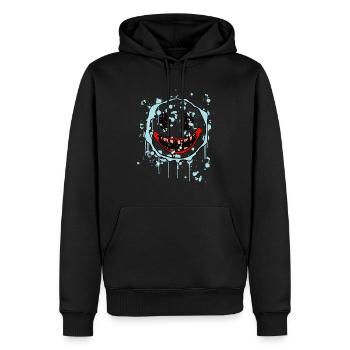 Halloween Monster - Männer Premium Bio Hoodie - Schwarz - Vorne - Nico (187cm)