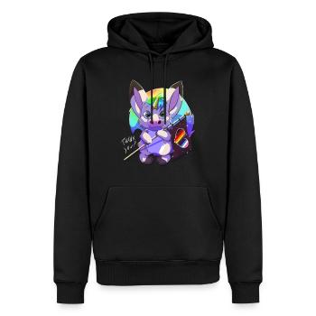 LGBTQI+ Nuts - Männer Premium Bio Hoodie - Schwarz - Vorne - Nico (187cm)