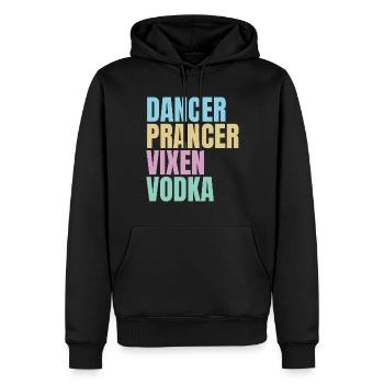 Funny drinking Christmas - Men’s Premium Organic Hoodie - black - Front - Nico (187cm)