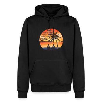 Rente ist, wenn der Stuhl sich nicht mehr dreht - Männer Premium Bio Hoodie - Schwarz - Vorne - Nico (187cm)