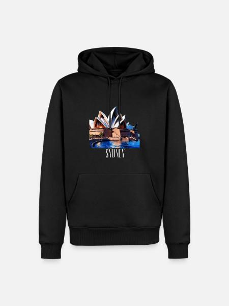 Sydney Australien - Männer Premium Bio Hoodie - Schwarz
