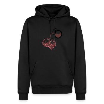 Energie für den Tag, heißer Kaffee - Männer Premium Bio Hoodie - Schwarz - Vorne - Nico (187cm)