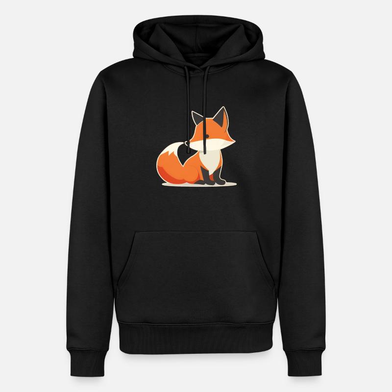 Cute Fox Logo, Fox Drawing - Men’s Premium Organic Hoodie - undefined