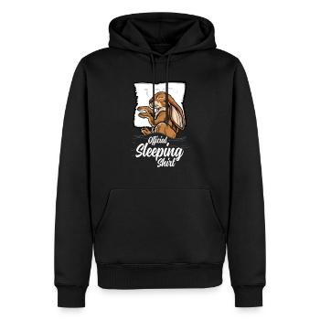 Official Sleeping Shirt Rabbit Rabbit Pajamas - Men’s Premium Organic Hoodie - black - Front - Nico (187cm)