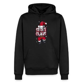 Sport Claus Weihnachtsmann Kostüm Familien Outfit - Männer Premium Bio Hoodie - Schwarz - Vorne - Nico (187cm)
