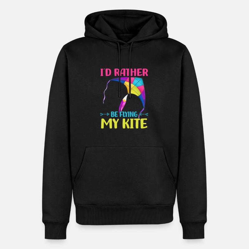 Drachensteigen - Männer Premium Bio Hoodie - Schwarz