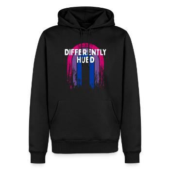 Differently Hued Bisexual LGBTQ Bi Pride - Männer Premium Bio Hoodie - Schwarz - Vorne - Nico (187cm)