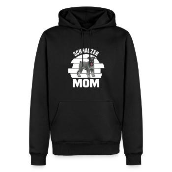 Schnauzer Hund - Männer Premium Bio Hoodie - Schwarz - Vorne - Nico (187cm)