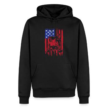 Snowmobile Snowmobiling sled motor sled - Männer Premium Bio Hoodie - Schwarz - Vorne - Nico (187cm)