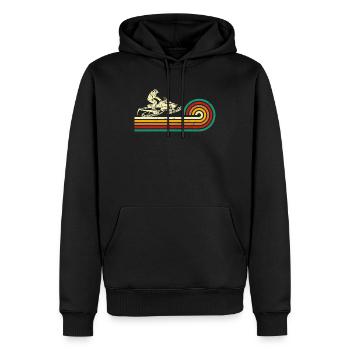 Snowmobile Snowmobiling sled motor sled - Männer Premium Bio Hoodie - Schwarz - Vorne - Nico (187cm)