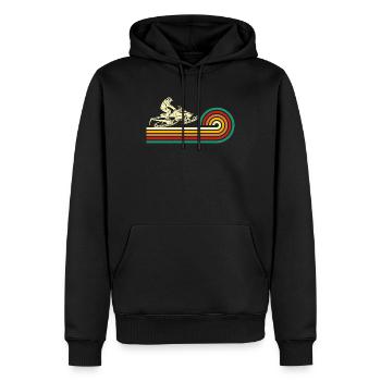 Snowmobile Snowmobiling sled motor sled - Männer Premium Bio Hoodie - Schwarz - Vorne - Nico (187cm)
