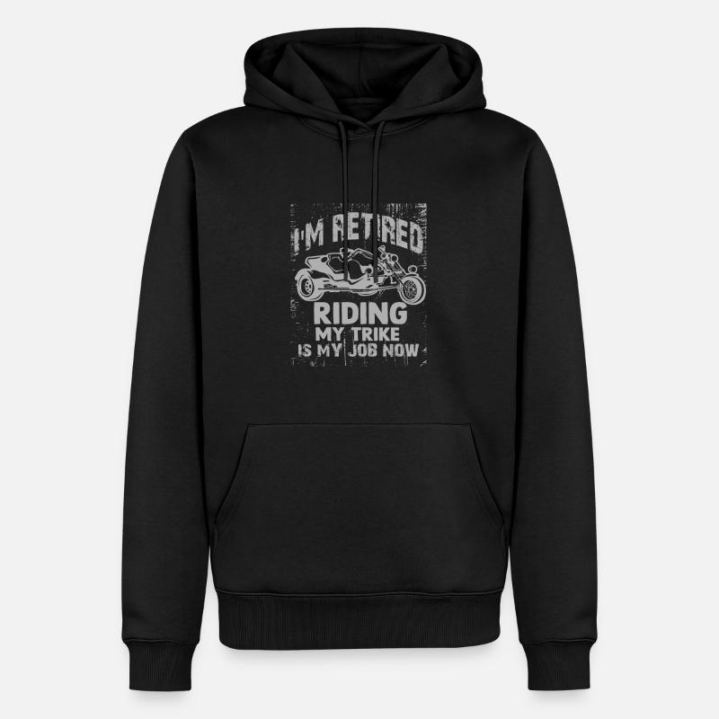 Trikes - Sweat à capuche Premium bio Homme - noir