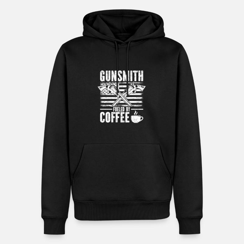 Armurier | Forge d’armes Cadeaux de forgeron - Sweat à capuche Premium bio Homme - noir