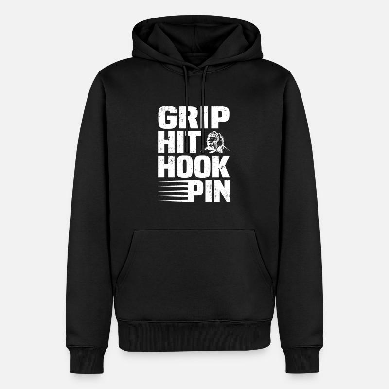 Bras de fer - Sweat à capuche Premium bio Homme - noir