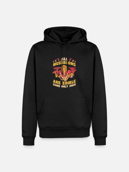 Champignonnier - Sweat à capuche Premium bio Homme - noir