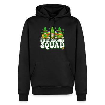 St Patricks Day Irland Wichtel Gnome - Männer Premium Bio Hoodie - Schwarz - Vorne - Nico (187cm)