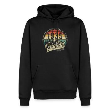 Vintage 1935 Geburtstag Retro Geschenk - Männer Premium Bio Hoodie - Schwarz - Vorne - Nico (187cm)
