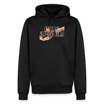 Holy Aperoli Italien Cocktail Drink Witziges Wein - Männer Premium Bio Hoodie - Schwarz - Vorne - Nico (187cm)