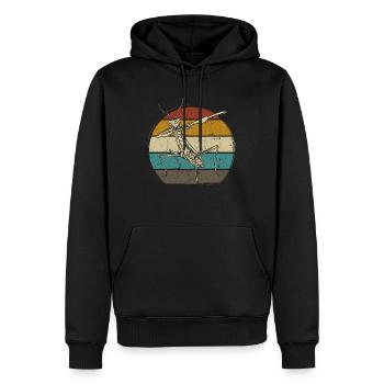 Mante religieuse Merci pour le bon temps insecte - Sweat à capuche Premium bio Homme - noir - Devant - Nico (187cm)