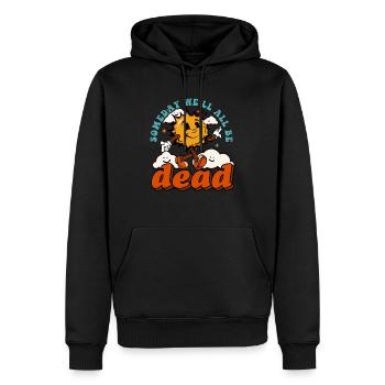 Someday We'll All Be Dead Sun Cartoon - Männer Premium Bio Hoodie - Schwarz - Vorne - Nico (187cm)