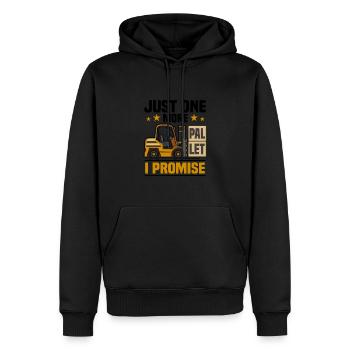 Gabelstabler Logistik | Gabelstaplerfahrer - Männer Premium Bio Hoodie - Schwarz - Vorne - Nico (187cm)
