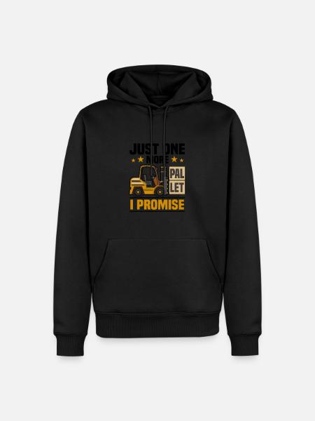 Gabelstabler Logistik | Gabelstaplerfahrer - Männer Premium Bio Hoodie - Schwarz