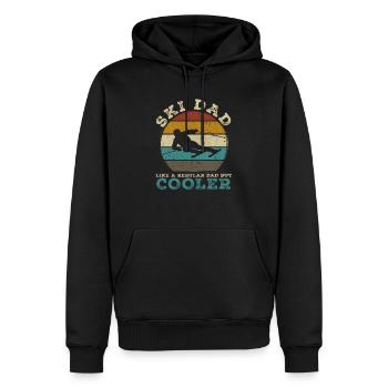 Ski Gift for a Ski Dad Skier Dad - Men’s Premium Organic Hoodie - black - Front - Nico (187cm)