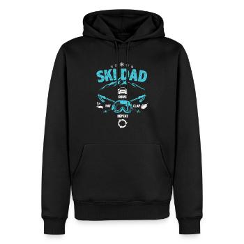 Ski Geschenk für einen Ski Dad Skifahrer Papa - Männer Premium Bio Hoodie - Schwarz - Vorne - Nico (187cm)