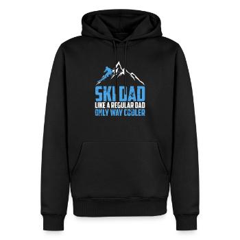 Ski Geschenk für einen Ski Dad Skifahrer Papa - Männer Premium Bio Hoodie - Schwarz - Vorne - Nico (187cm)