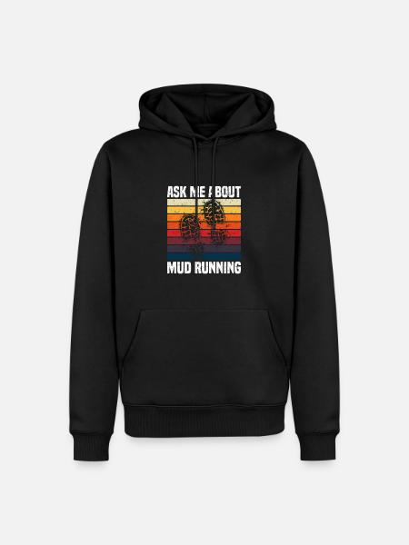 Schlammlauf - Männer Premium Bio Hoodie - Schwarz
