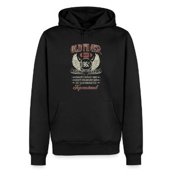 1965 Geboren Geburtstag Oldtimer - Männer Premium Bio Hoodie - Schwarz - Vorne - Nico (187cm)
