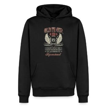 Vintage 1936 Geburtstag Retro Oldtimer Topzustand - Männer Premium Bio Hoodie - Schwarz - Vorne - Nico (187cm)
