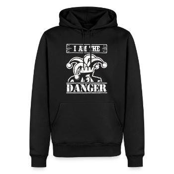 Cowboy - Männer Premium Bio Hoodie - Schwarz - Vorne - Nico (187cm)