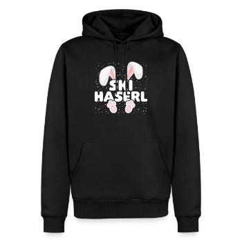 Skifahren Ski Hase Skihaserl Party Crew Apres Ski - Männer Premium Bio Hoodie - Schwarz - Vorne - Nico (187cm)