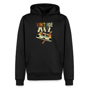 2002 Jahrgang Geburtstag Retro Vintage Geschenk - Männer Premium Bio Hoodie - Schwarz - Vorne - Nico (187cm)