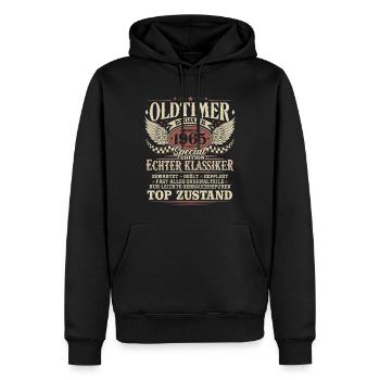 Oldtimer Baujahr 1965 Jahrgang Geburtstag Geschenk - Männer Premium Bio Hoodie - Schwarz - Vorne - Nico (187cm)