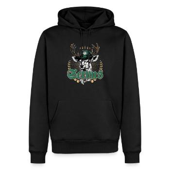 Servus Bayern Dialekt Tracht Trachtenshirt Herren - Sweat à capuche Premium bio Homme - noir - Devant - Nico (187cm)