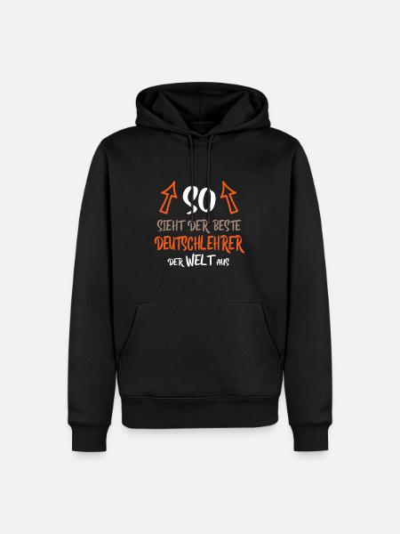 Deutschlehrer - Männer Premium Bio Hoodie - Schwarz