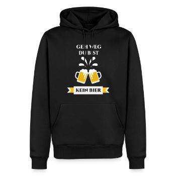 Geh weg du bist kein Bier - Volksfest Mallorca - Männer Premium Bio Hoodie - Schwarz - Vorne - Nico (187cm)