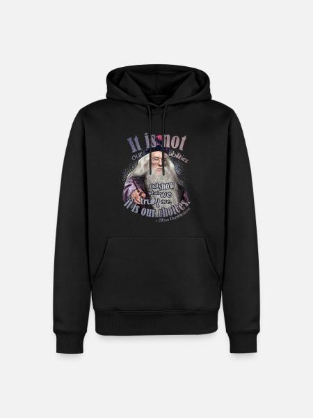 Harry Potter Saying Of Albus Dumbledore - Men’s Premium Organic Hoodie - black