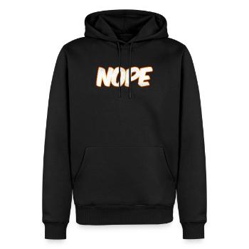 NOPE Nope nope - Männer Premium Bio Hoodie - Schwarz - Vorne - Nico (187cm)
