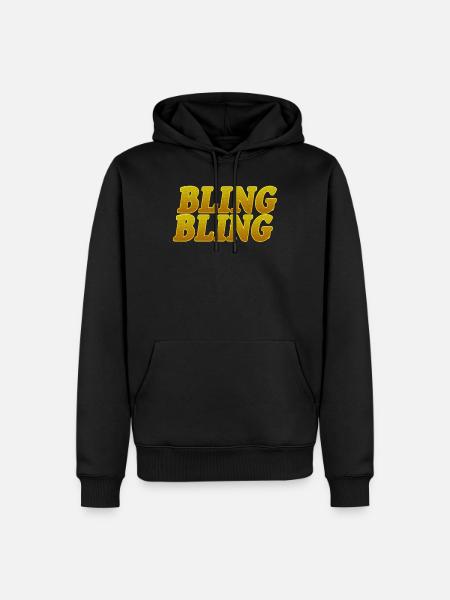 Bling Bling - Men’s Premium Organic Hoodie - black