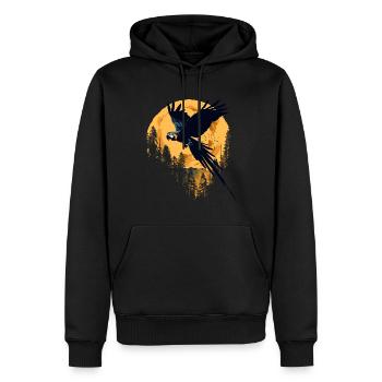 Parrot Bird Macaw Wilderness - Men’s Premium Organic Hoodie - black - Front - Nico (187cm)