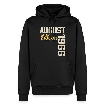 Jubiläum August 1966 - Limitierte Auflage August 1966 - Männer Premium Bio Hoodie - Schwarz - Vorne - Nico (187cm)