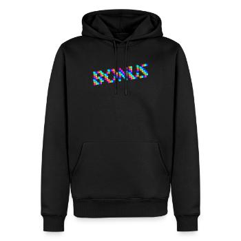 BONUS bonus Bonus Pixel - Sweat à capuche Premium bio Homme - noir - Devant - Nico (187cm)